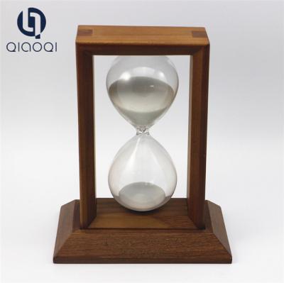 China Square Wood Custom Made 1 hour Sand Timer Hourglass Souvenirs for sale