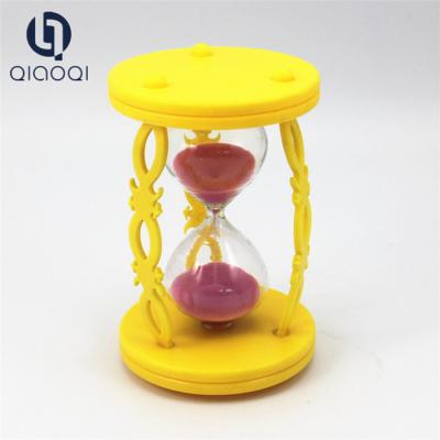 China Colorful 1,3,5 Minute Plastic mini clock toy for kids for sale
