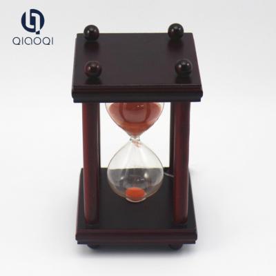 China Square wooden hourglass 15 minutes restaurants serving sand timer for sale