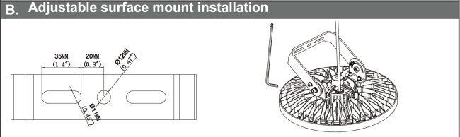 100 Watt UFO Led High Bay Light Optic Lens With 60°/90°/110° Optional