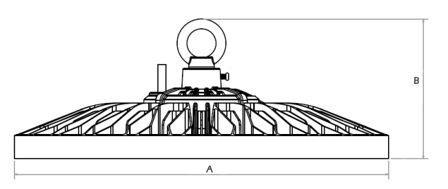 100 Watt UFO Led High Bay Light Optic Lens With 60°/90°/110° Optional