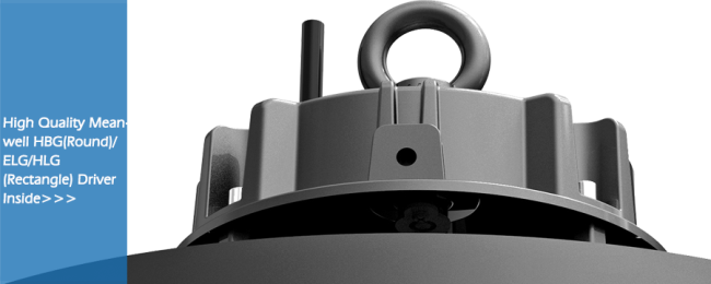 200W HB4 Pluggable Motion Sensor UFO High Bay 160LPW Efficiency Meanwell HBG ELG HLG Driver Optional 5 Years Warranty
