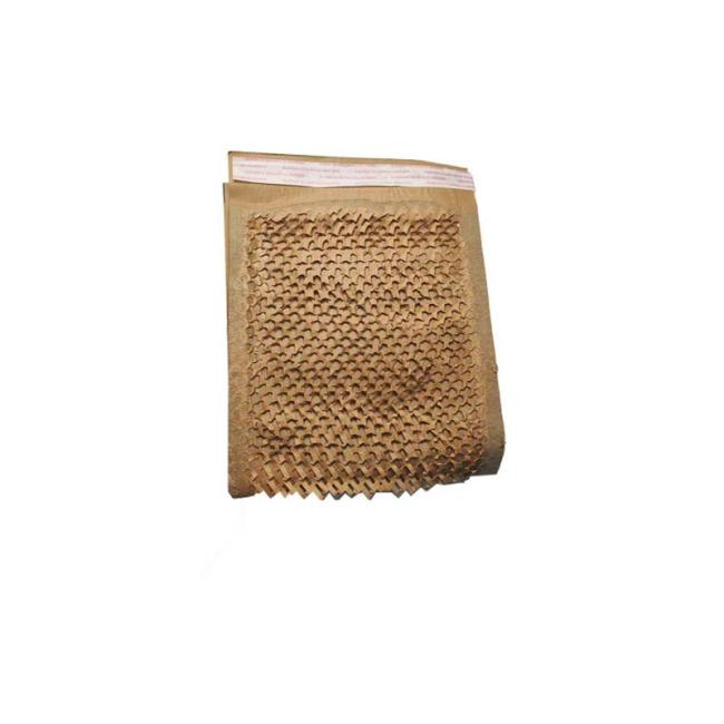 Honeycomb paper mailer in use for product packaging