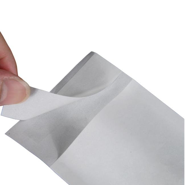 Heavy-duty glassine paper bag showing square bottom construction and semi-transparent appearance