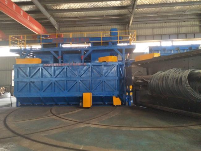 High Efficiency Swing Door Wire Rod Shot Blasting Sand Blasting Machine Equipment