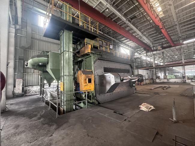 Pmw3850 Abrator Double-Position Turnover Door Wire Rod Shot Blasting Machine