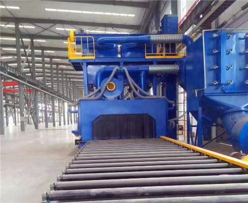 Multiple Colors Steel Plate Through Shot Blasting Machine