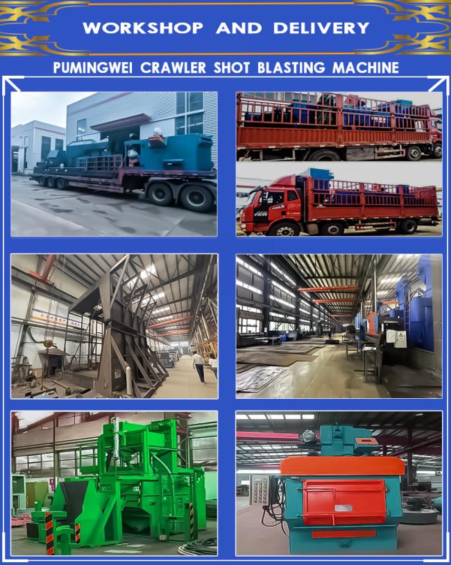 Tumble Rubber Belt Shot Blasting Machine for Part of a Production Line