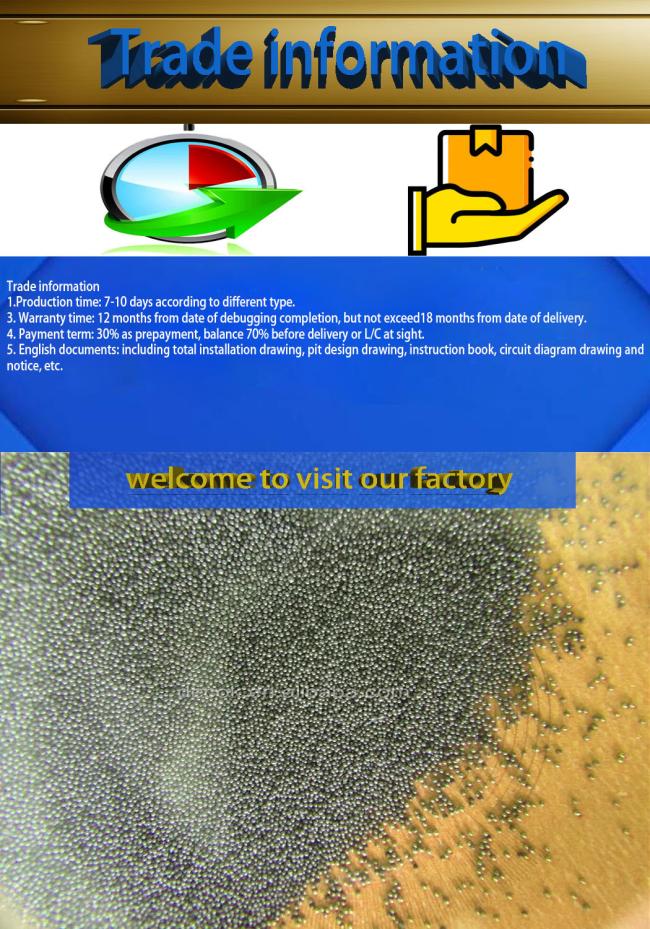 S 110 Low Carbon Steel Shot with Shot Blasting Machine