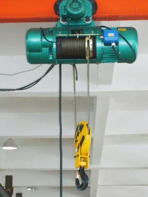 China 2 Ton Electric Wire Rope Hoist With Motorized Trolley Large Toque Stable Operation for sale