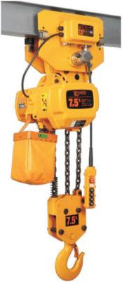 China Low Headroom Electric Chain Hoist , Low Noise Motorised Chain Block With Trolley for sale