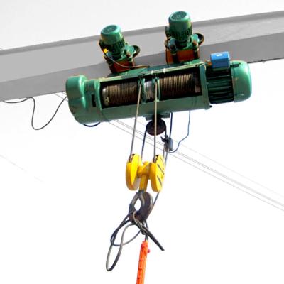 China 3m 220V 380V Electric Wire Rope Hoist , 1.5 Ton 2 Ton Wire Rope Hoist for sale