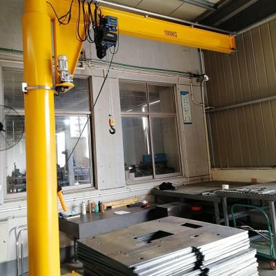 China 3 Ton Compact Jib Crane Lifting Height 5m With Chain Hoist for sale