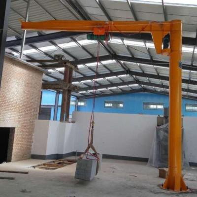 China Machining Workshop 1-10t Pillar Mounted Jib Crane With Chain Hoist for sale