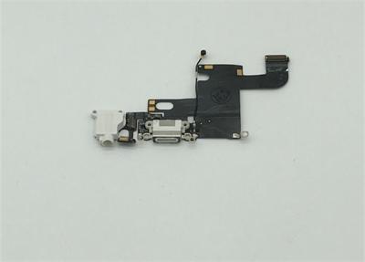 China Puerto de la carga por USB para el blanco del cable del muelle de la flexión iphone6 del auricular del conector del iPhone 6G en venta