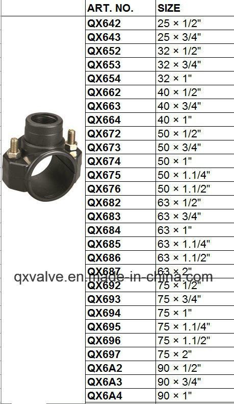 SDR11 Electrofusion HDPE Pipe Fitting Saddle Clamp Pn16