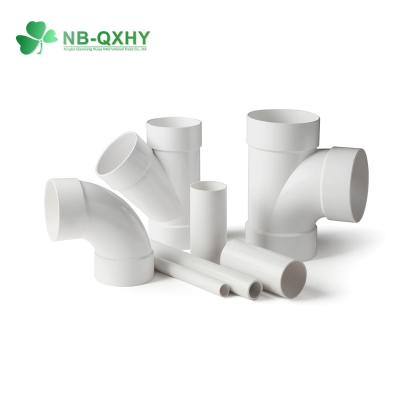 China QX PVC Drainage Pipe Fittings with ASTM D2665 Standard Compatibility for sale