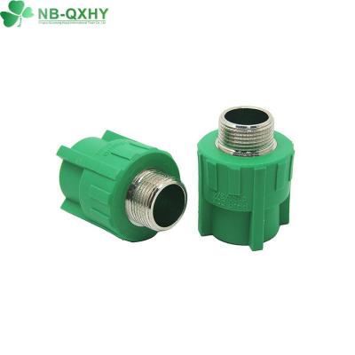 China QX PPR Male Elbow for Hot Cold Water Plumbing Material and PVC Compact Ball Valve for sale