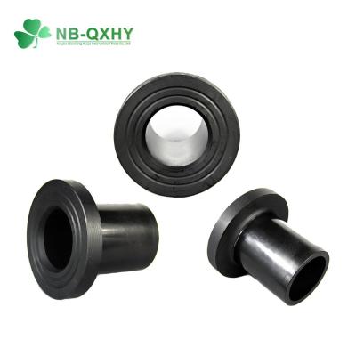 China HDPE Pipe Fitting Butt Welding Socket Flange Stub for Water Supply Network Connection for sale