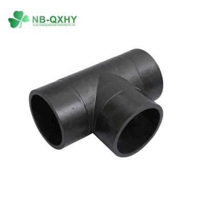 China SDR11 Butt Fusion Pipe Fitting Reducing Tee with 90°Tee Welding Type HDPE Equal Tee for sale