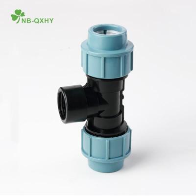 China Direct Connection Germany Standard Pn16 PP Compression Fittings Male Tee for Irrigation for sale