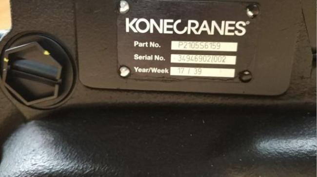 6022.037 Konecranes front lifting hydraulic pump Konecranes Spare Parts P2060S6158 SMV4531TB5 0