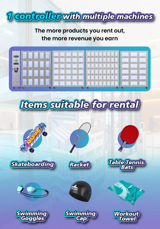 You can customize the locker size for your locker vending machine