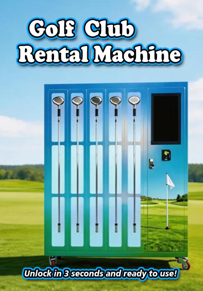 Just need seconds, customers can rent a golf club.