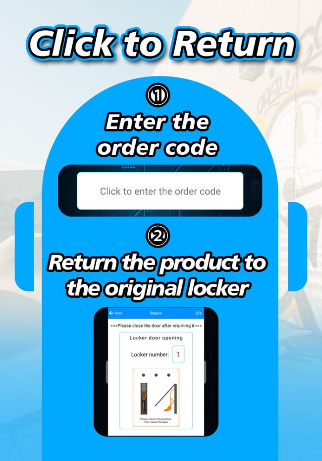 Inpurt the code, then you can return the item.