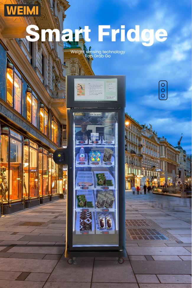 This grab and go vending machine is suitable for selling drinks.