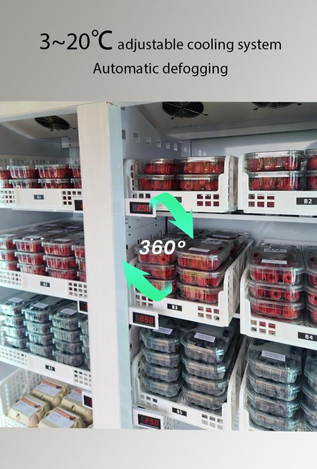 It has 3-20 degrees cooling system and automatic defogging