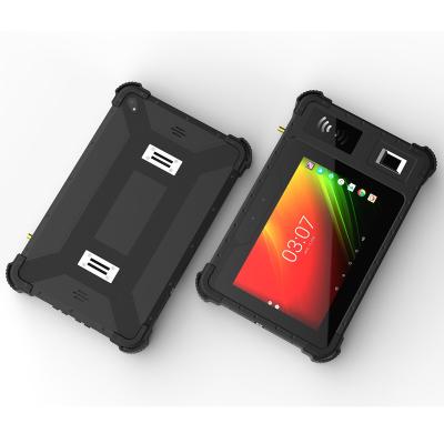 China NFC RFID Reader Fingerprint Scanner 8inch Octa Core Rugged Tablet PC 2D Barcode Scanner for sale