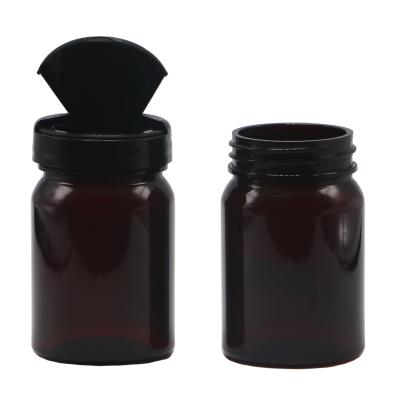 China Screen Printing 80ML PET Medical Plastic Refillable Bottle for Capsule Pill for sale