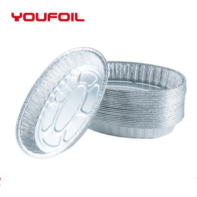 China Tray Disposable Aluminum Foil Food de aluminio oval no tóxico Tray Food Storage en venta