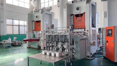 China Automatic Foil Container Maker Siemens Motors PLC Control With 4 Cavities Capacity for sale