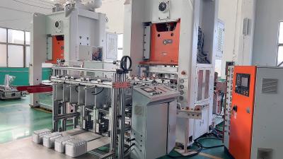 China Mitsubishi Brand PLC Controlled 18000pcs/h Aluminium Silver Foil Container Making Machine for sale