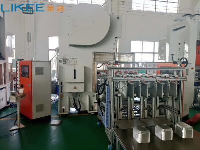 China Efficiency 3 Cavities Aluminium Foil Food Container Maker SIEMENS Motor 19.8KW Power Consumption for sale