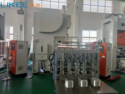 China 3 Ways 63Ton Mitsubishi Brand PLC Aluminium Foil Food Container Making Machine for sale