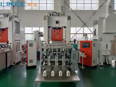 China Mitsubishi PLC Aluminium Foil Pot Making Machine In With 80mm Ram Adjustment for sale