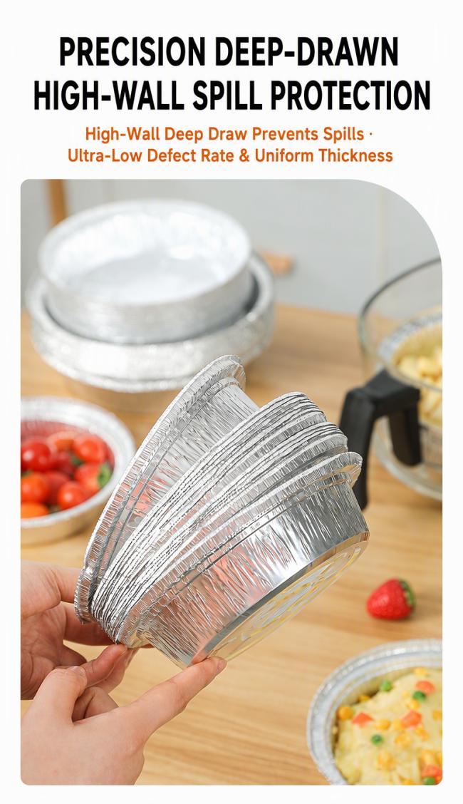 Application example of aluminum foil containers used in food packing and catering