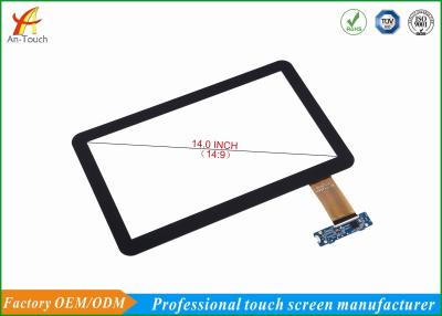 China HD Panel Advertising Touch Screen Panel 14 Inch With 1.1mm Cover Lens for sale