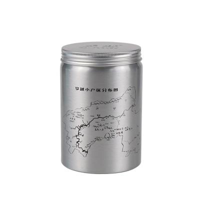 China 50ml To 2L Metal Empty Coffee Tin Packaging Hinged Aluminum Tin Canister For Food for sale