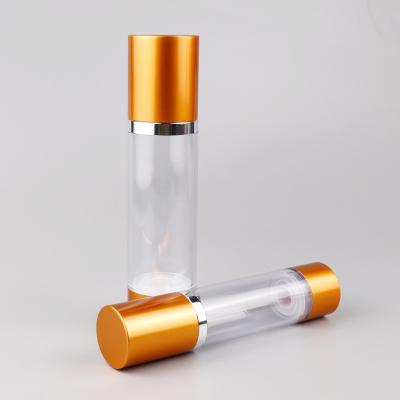 China Hot Foil Stamping Recyclable Airless Pump Bottles Matte Plastic Container For Cosmetics for sale