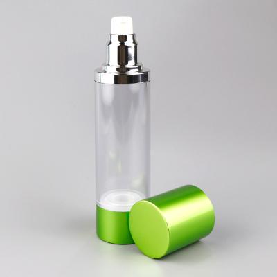 China ODM 15g 30g 50g Airless Pump Bottles Transparent Essential Oil Bottle for sale