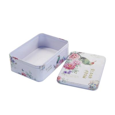 China Tinplate Rectangular Empty Cosmetic Can 150ml 250ml Black Gift Tin Box for sale