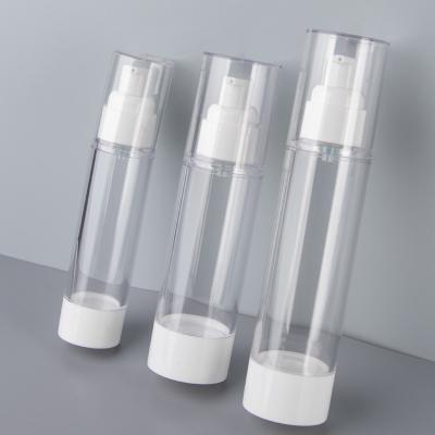 China White Custom 15ml 30ml 50ml Airless Pump Bottles Eye Gel Face Serum Bottle for sale