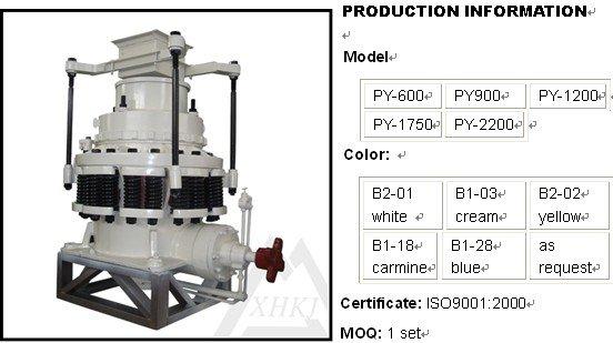 Spring Cone Crusher limestone and quarry breaking equipment with environment friendly
