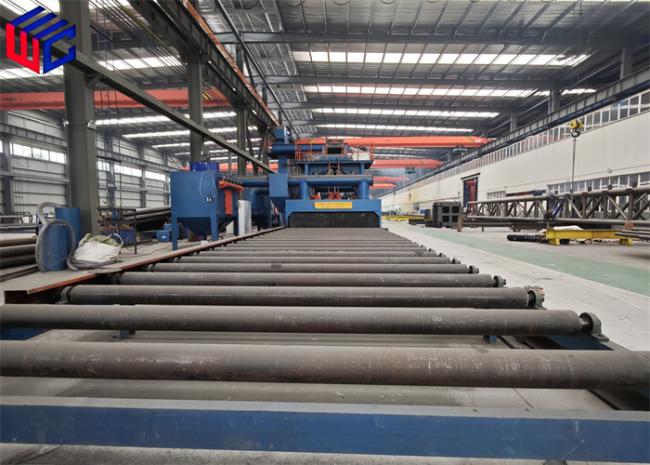 Completed steel structure ready for installation