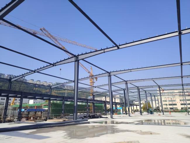 Steel Structure Workshop complete installation and finished appearance
