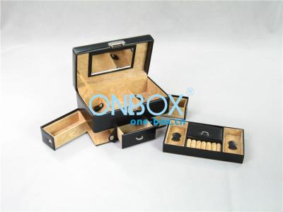 China SAP22038 Luxury Leather Jewelry Case For Jewelry Collection for sale